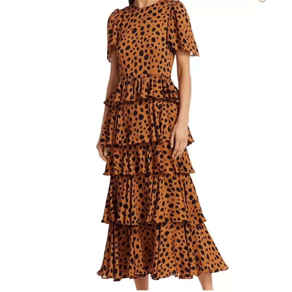 RHODE Serena Cheetah dress NWT size XL